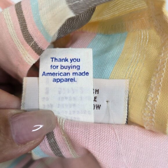 P&S Paddle & Saddle 1970s Large Striped Tank Top USA Vintage Deadstock New - Picture 4 of 10